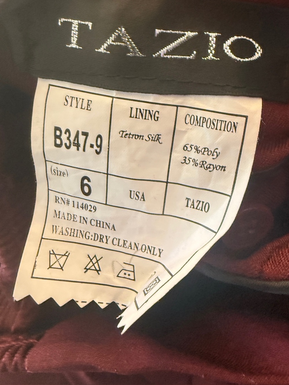 Tazio Boys 3 piece maroon suit Sz 6 EUC Jacket Vest Pants KWW - Picture 4 of 10